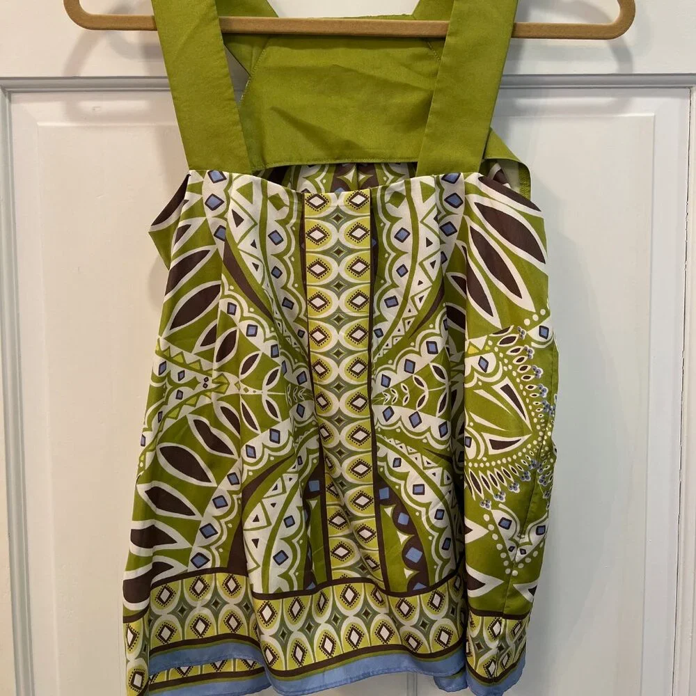 Banana Republic Green Summer Blouse Size - Small (Petite) - Picture 2 of 4